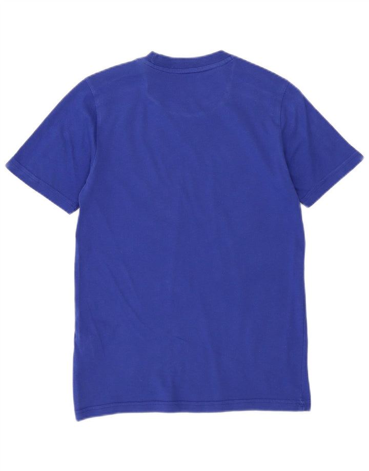 Adidas Boys T-Shirt Top 9-10 Years Blue Cotton