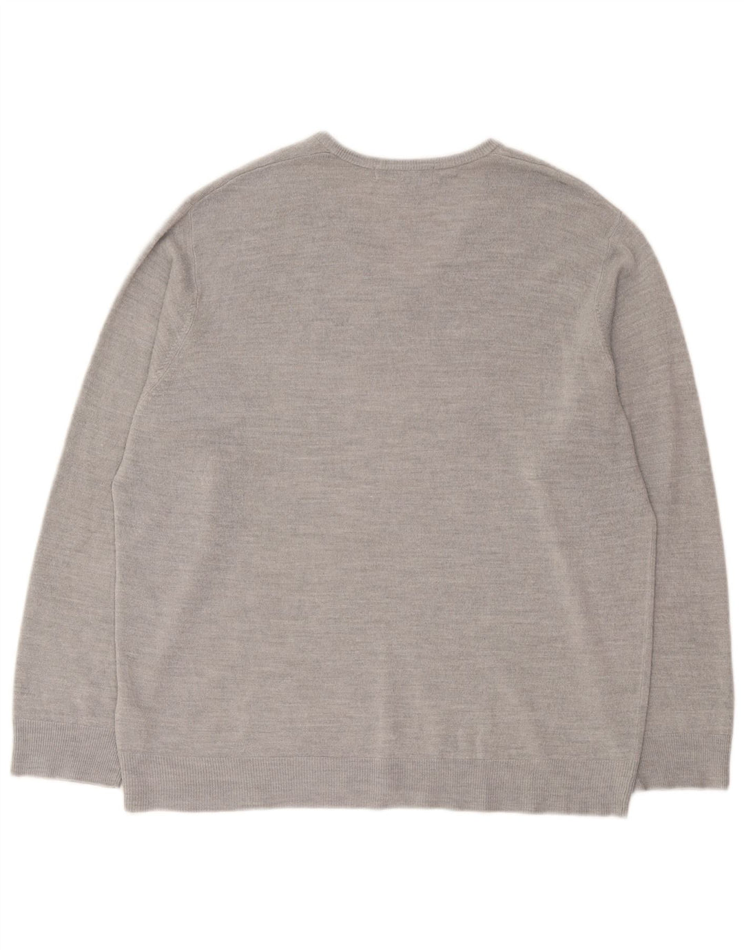Suéter masculino Marks & Spencer com decote em V 2XL cinza acrílico