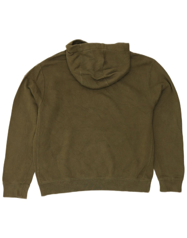 Nike Mens Hoodie Jumper Médio Algodão Cáqui