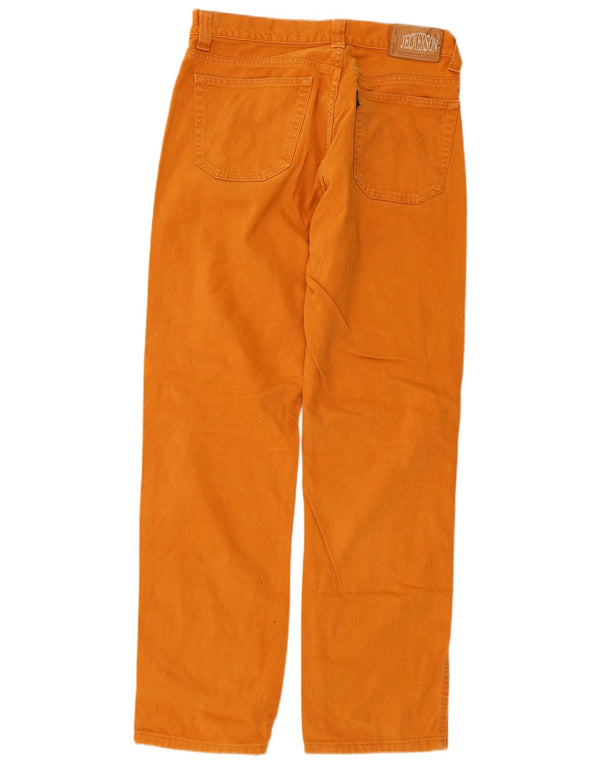 Jeans retos masculinos Jeckerson W36 L31 algodão laranja
