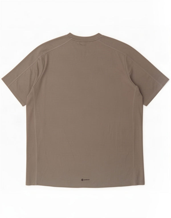 Adidas Mens Aeroready Regular Fit Camiseta Top 2XL Cinza Poliéster
