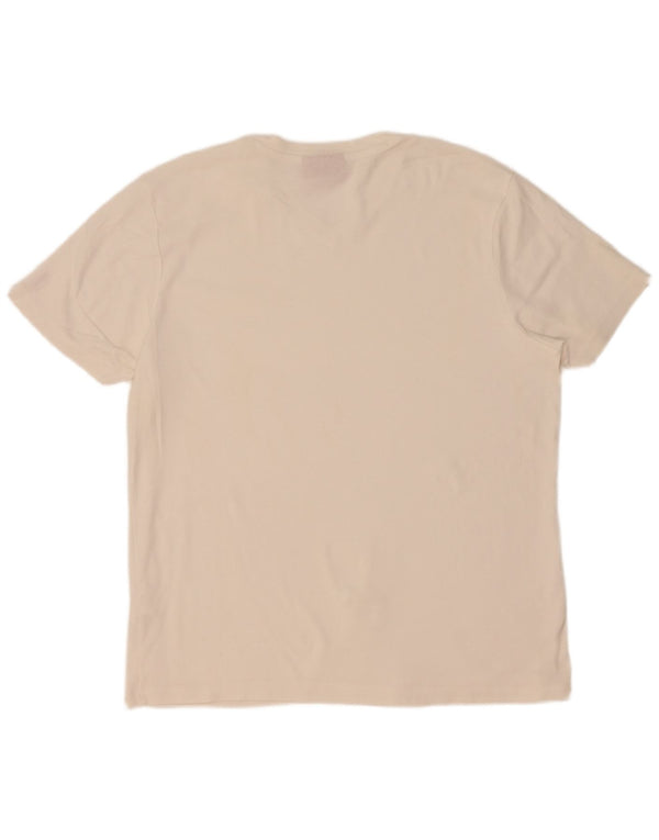 Camiseta masculina Hugo Boss Top XL algodão branco