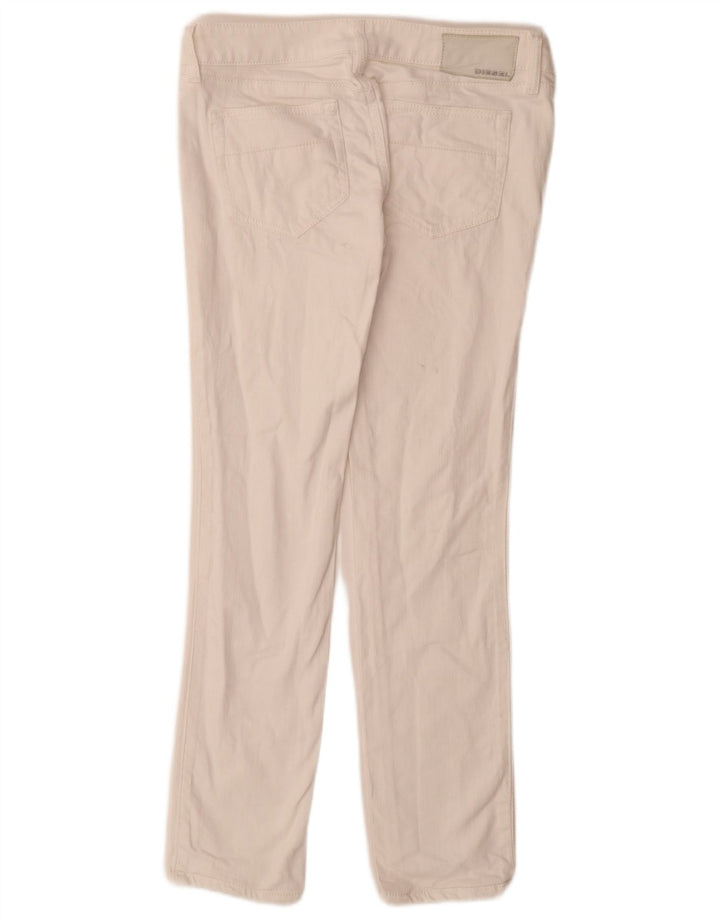 Diesel Cuddy Slim Jeans Feminino W28 L29 Algodão Branco