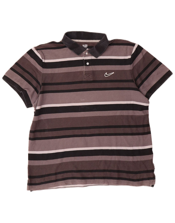 Camisa polo masculina Nike XL cinza listrada