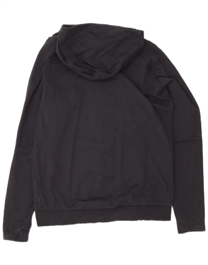 PUMA Masculino AC Milan Graphic Zip Suéter com capuz médio algodão preto