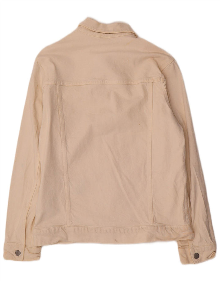 Jaqueta jeans masculina Zara Reino Unido 38 Lyocell bege médio