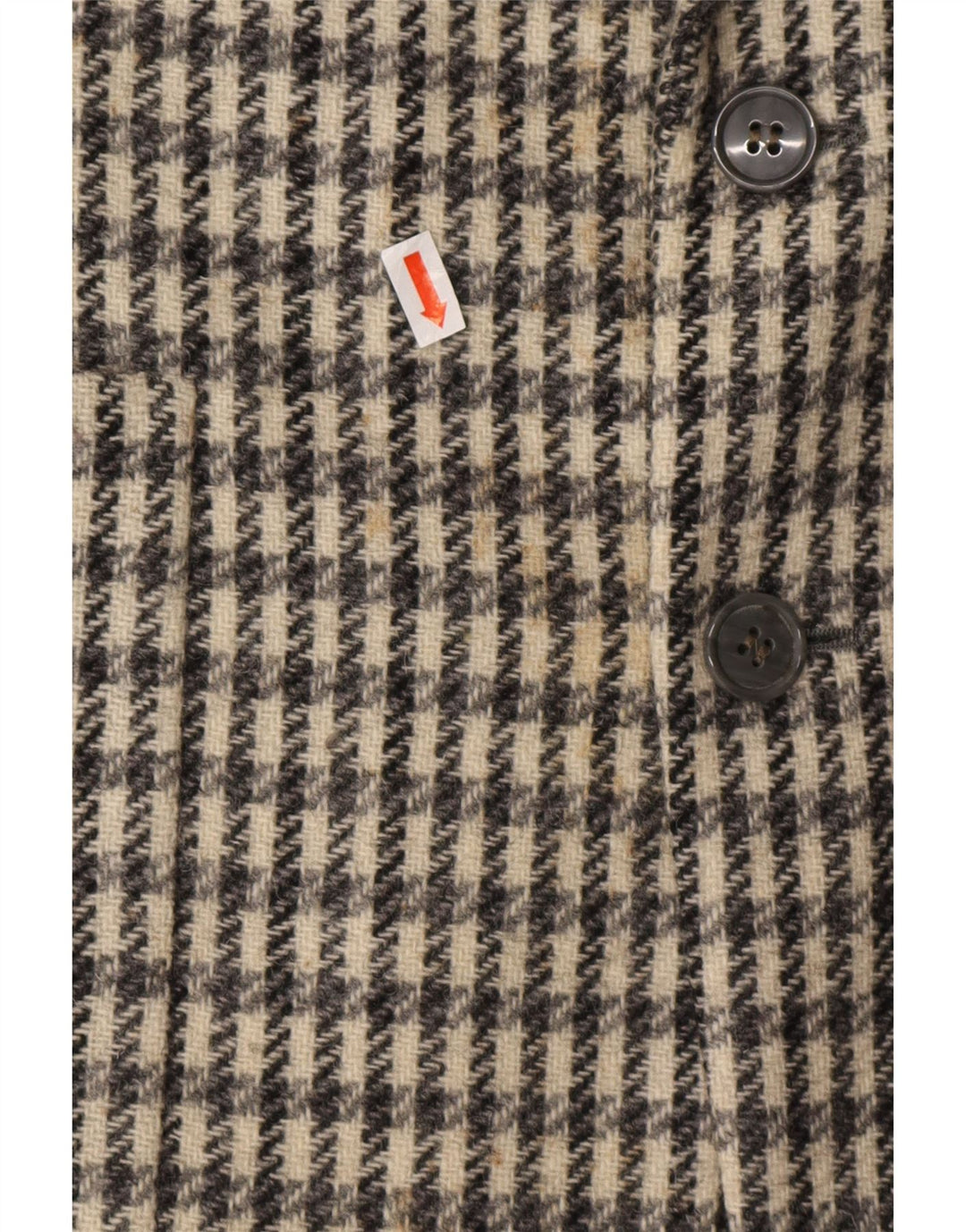 Jaqueta blazer masculina DEI FILZI com 3 botões IT 48 cinza médio Houndstooth