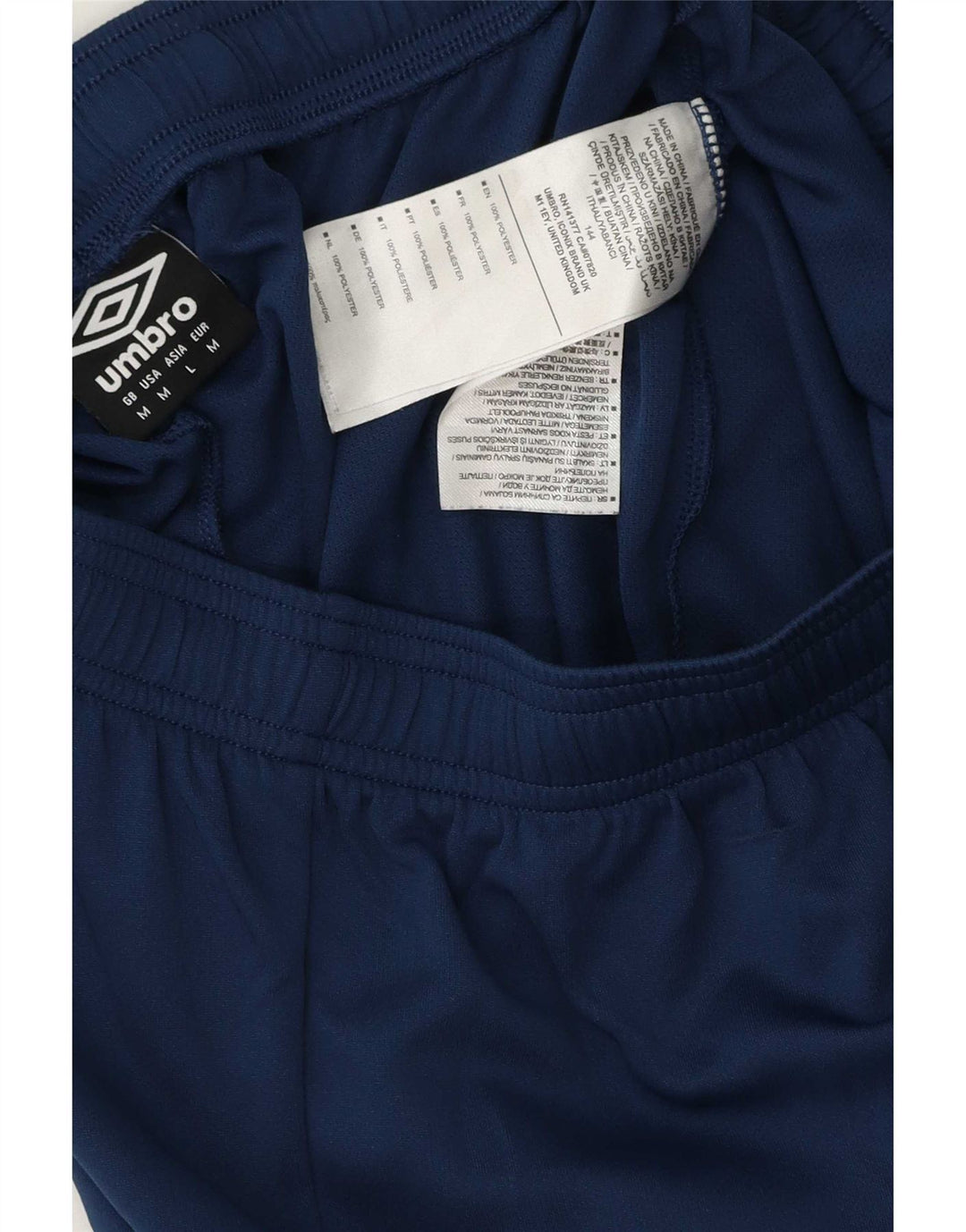 Shorts esportivos femininos Umbro UK 12 médio azul marinho poliéster