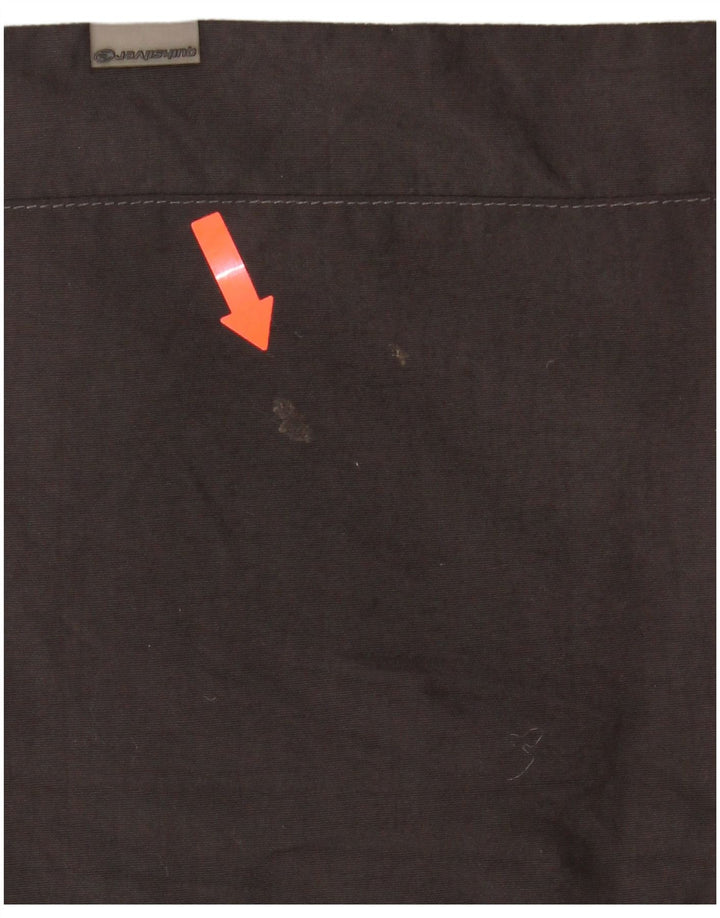 Jaqueta corta-vento masculina Quiksilver Reino Unido 40 grande poliéster colorblock cinza