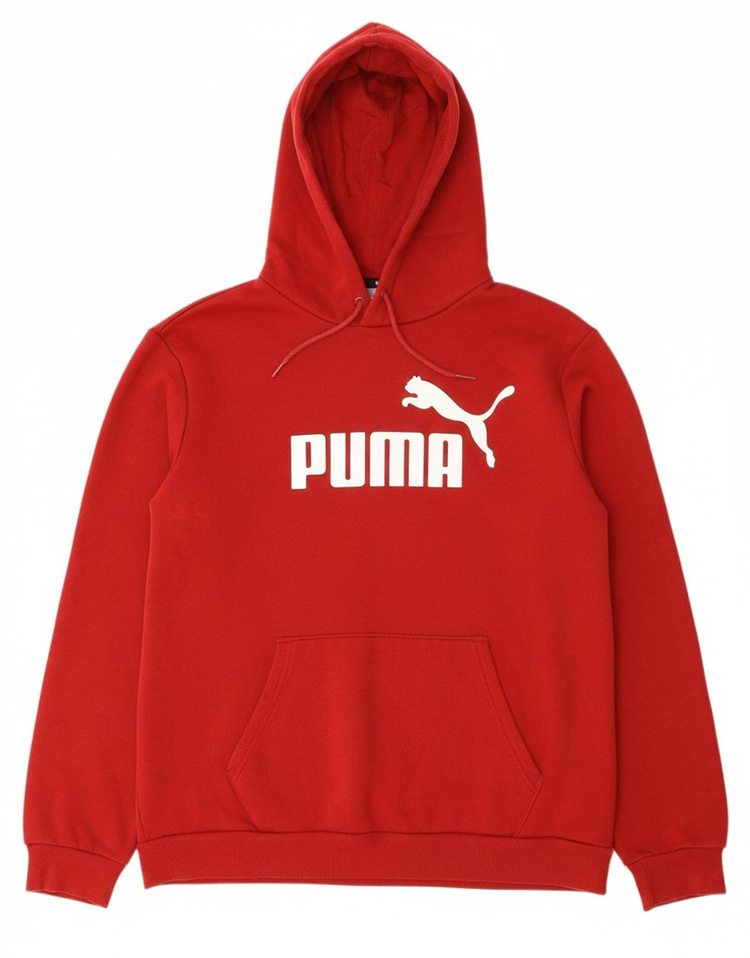 PUMA masculino gráfico solto ajuste moletom com capuz grande algodão vermelho