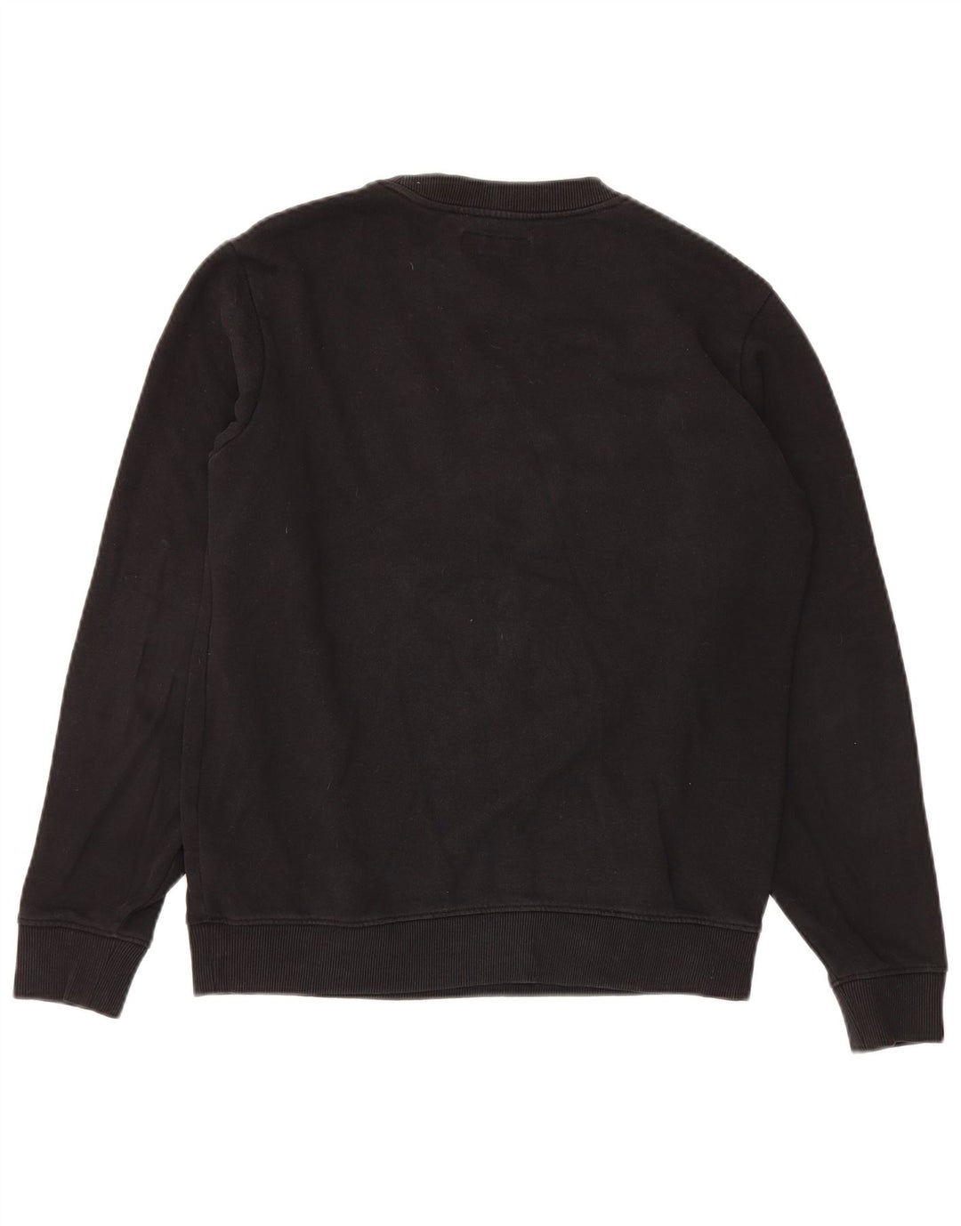 Guess moletom masculino gráfico jumper pequeno algodão preto