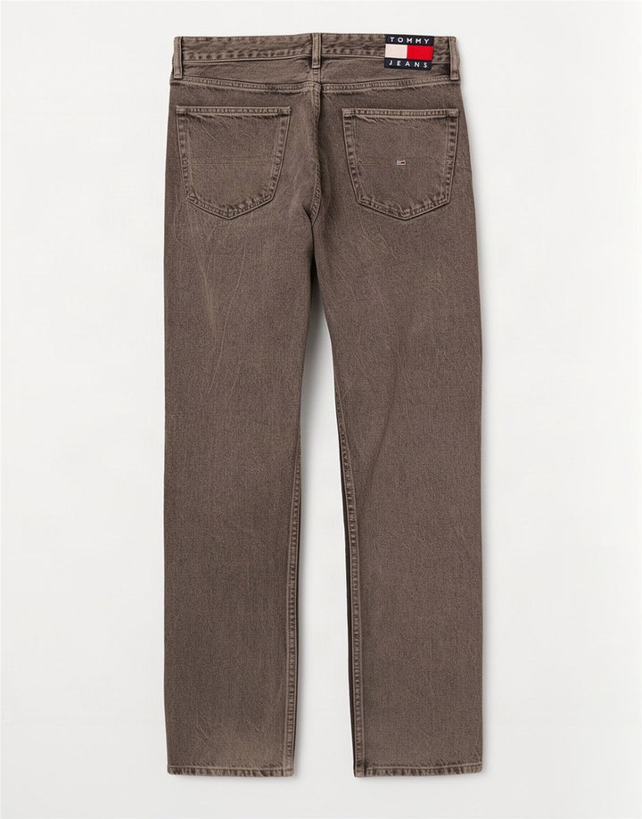 Jeans retos masculinos Tommy Hilfiger W33 L32 algodão cinza