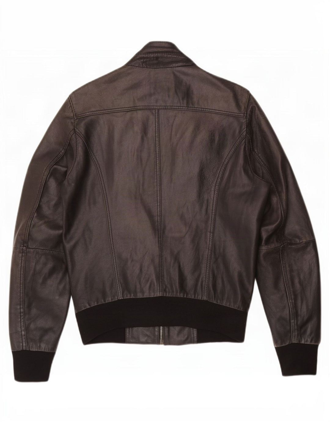 CDP Jaqueta de couro masculina IT 46 pequena preta