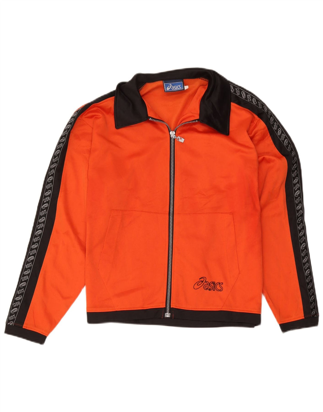 Jaqueta Asics Feminina Graphic Tracksuit Top UK 16 Grande Bloco Colorido Laranja