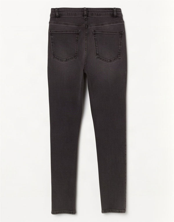 Calça jeans skinny feminina MINT VELVET UK 12 médio W30 L28 algodão cinza