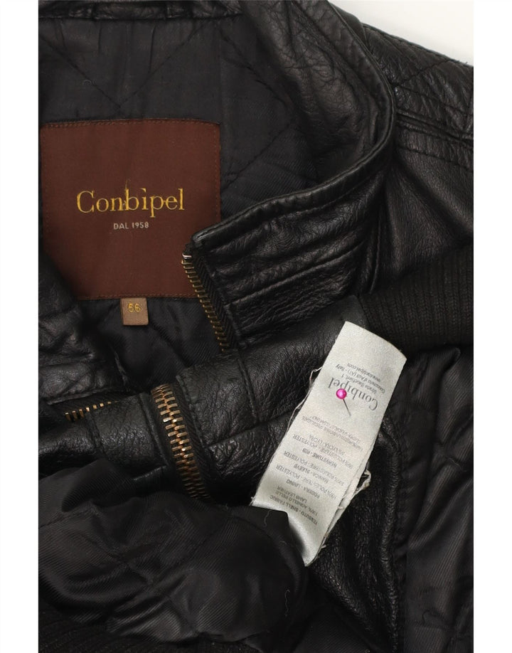 Jaqueta de couro masculina CONBIPEL IT 56 XL couro preto