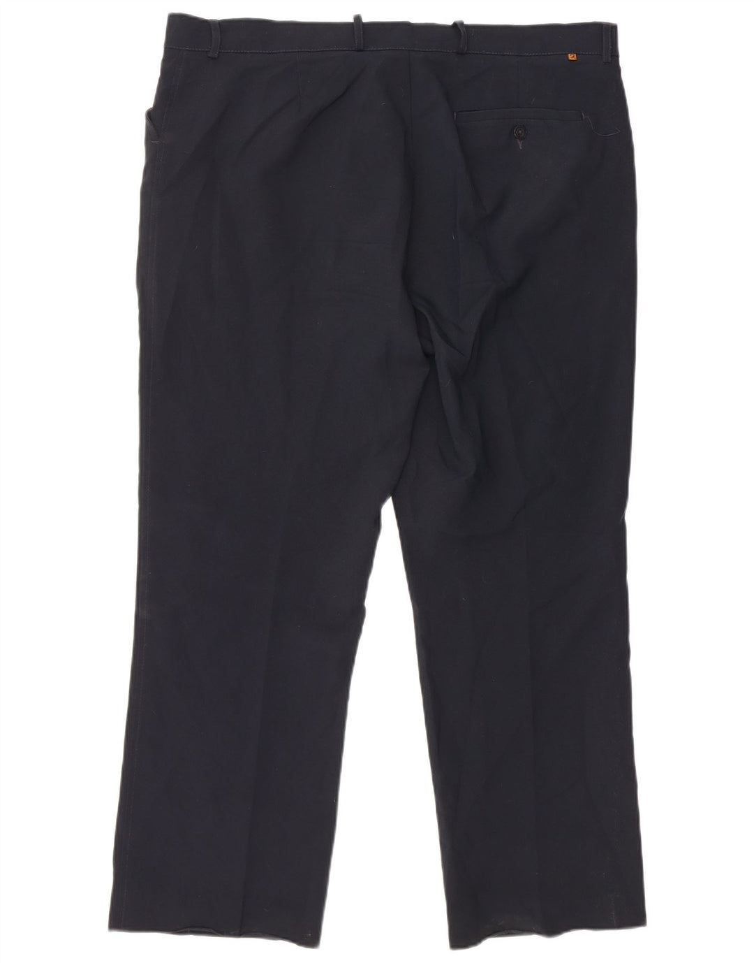 Calça masculina reta casual Farah W40 L29 poliéster azul marinho