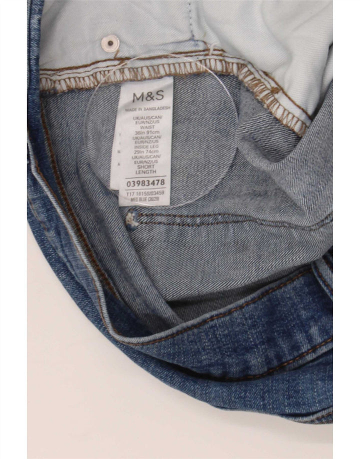 Marks & Spencer Mens Slim Jeans W36 L29 Azul Algodão