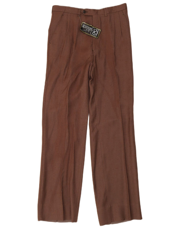 Calça masculina Robin's Pegged Suit IT 48 Médio W30 L32 Viscose Marrom