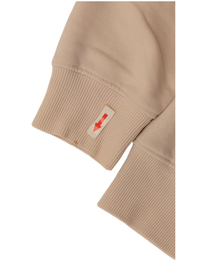 Alpha Industries Suéter gráfico masculino de algodão bege médio