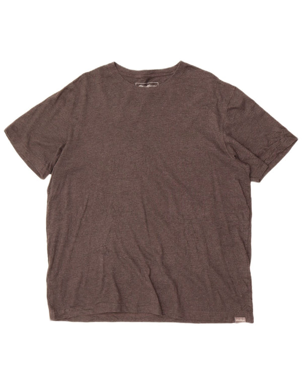 Camiseta masculina Eddie Bauer grande algodão cinza
