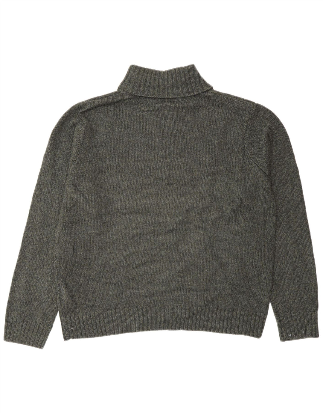 Suéter masculino Marks & Spencer com gola redonda, acrílico verde grande