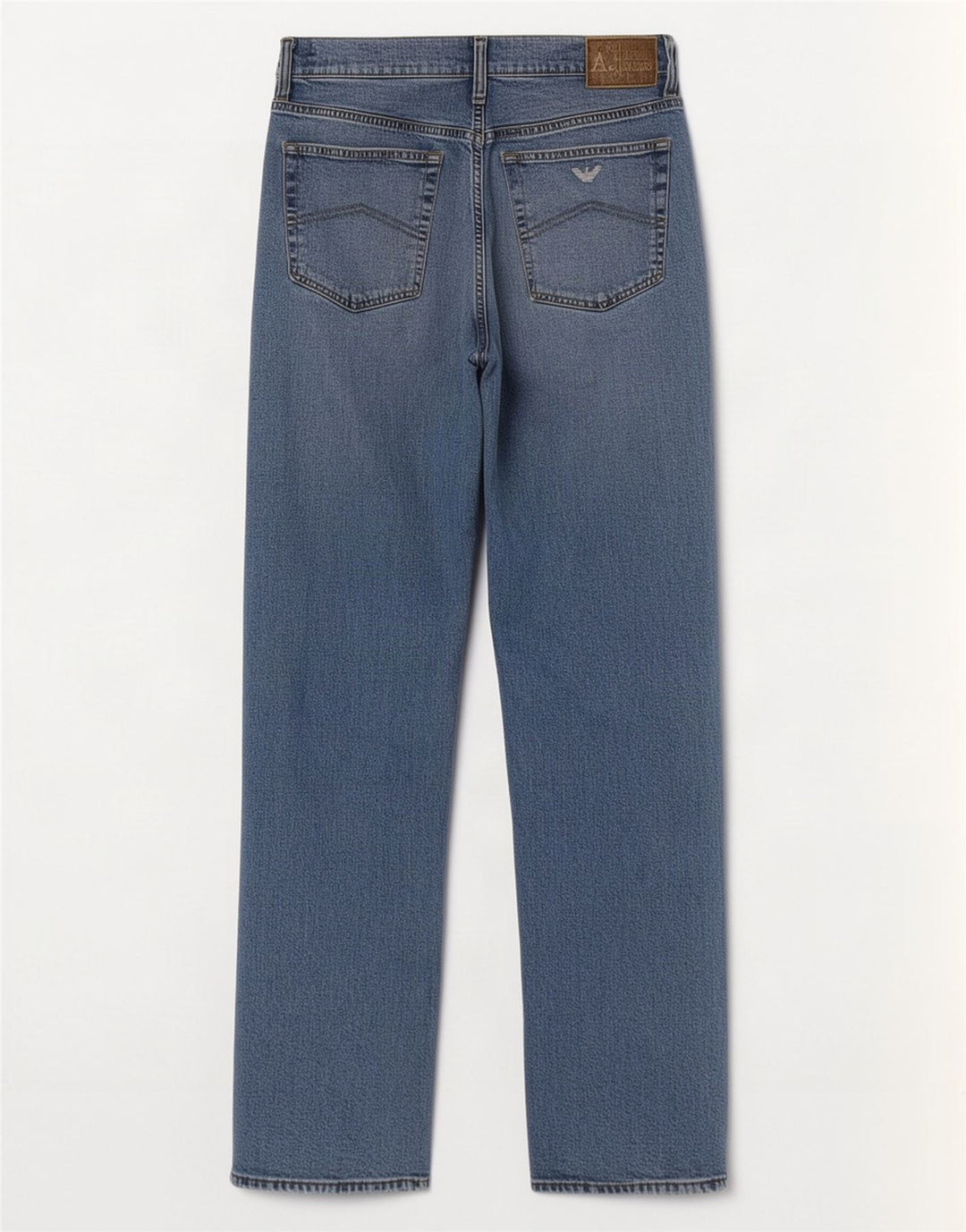 Calça jeans reta masculina Armani W32 L32 azul algodão