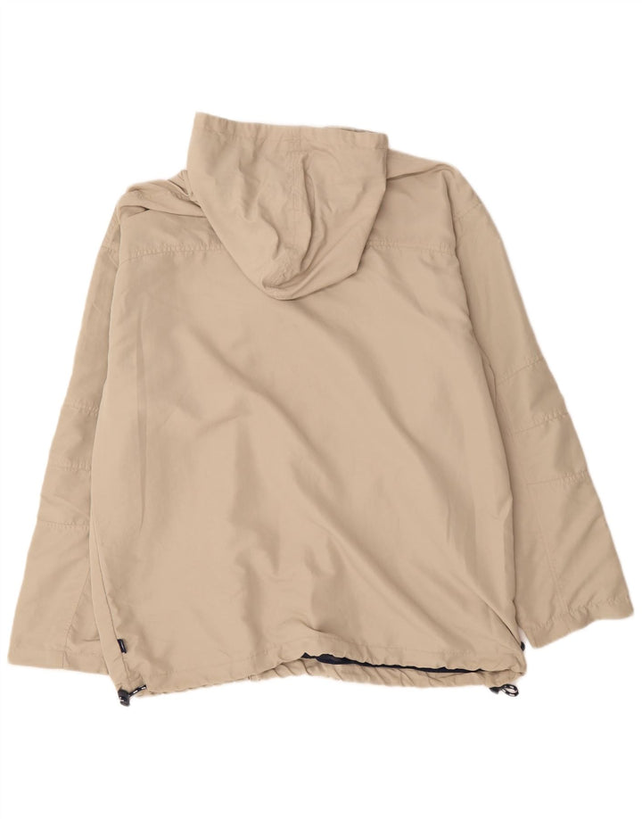 Jaqueta de chuva masculina com capuz Umbro UK 42 XL poliéster bege