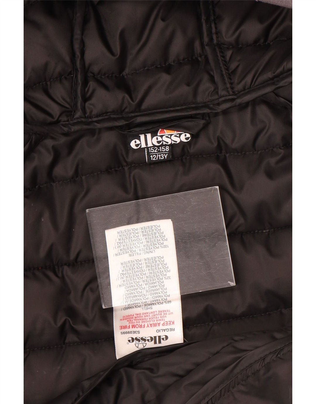 Casaco acolchoado com capuz Ellesse Boys 12-13 anos cinzento poliamida