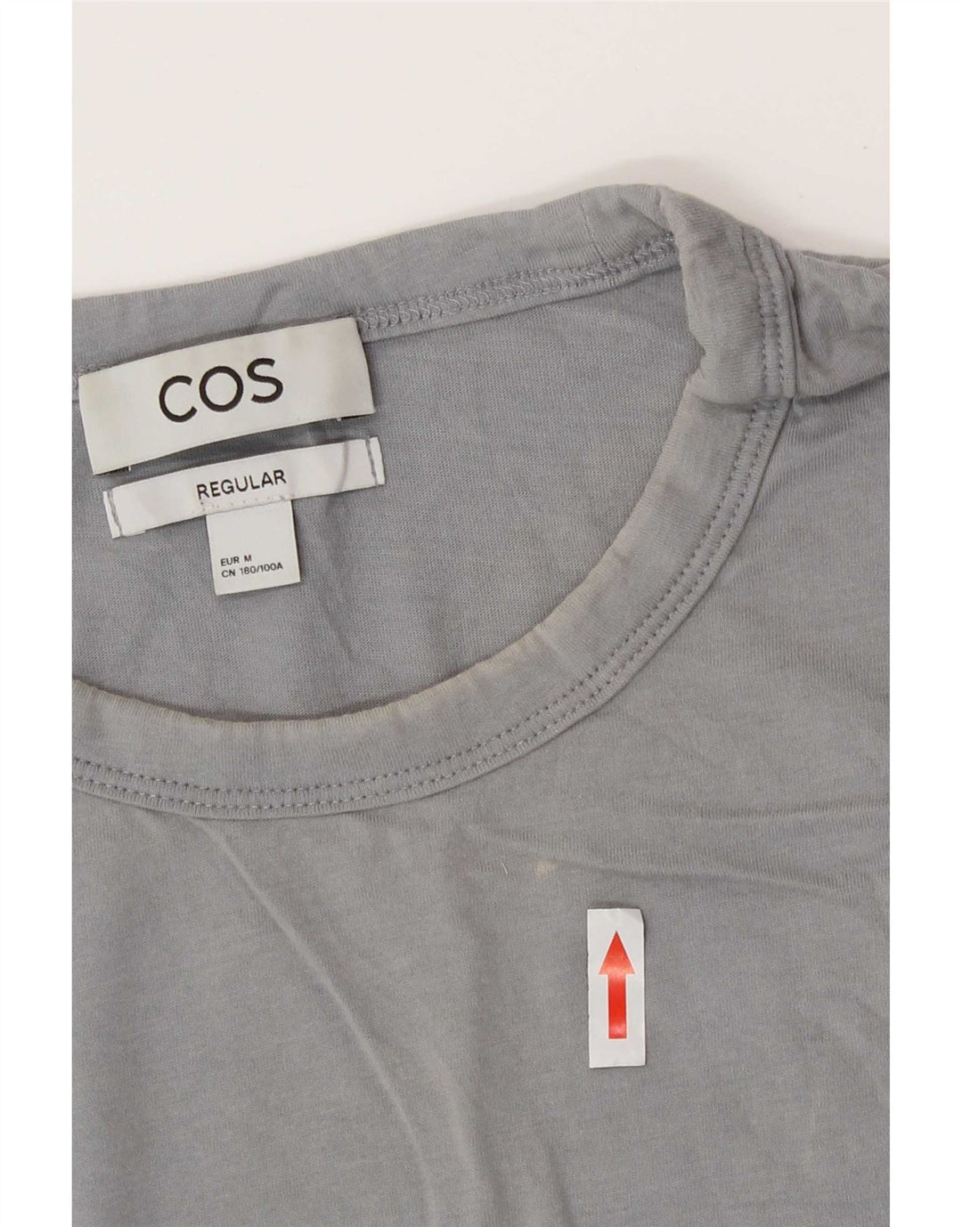 Cos Mens Camiseta Regular Top Cinza Médio