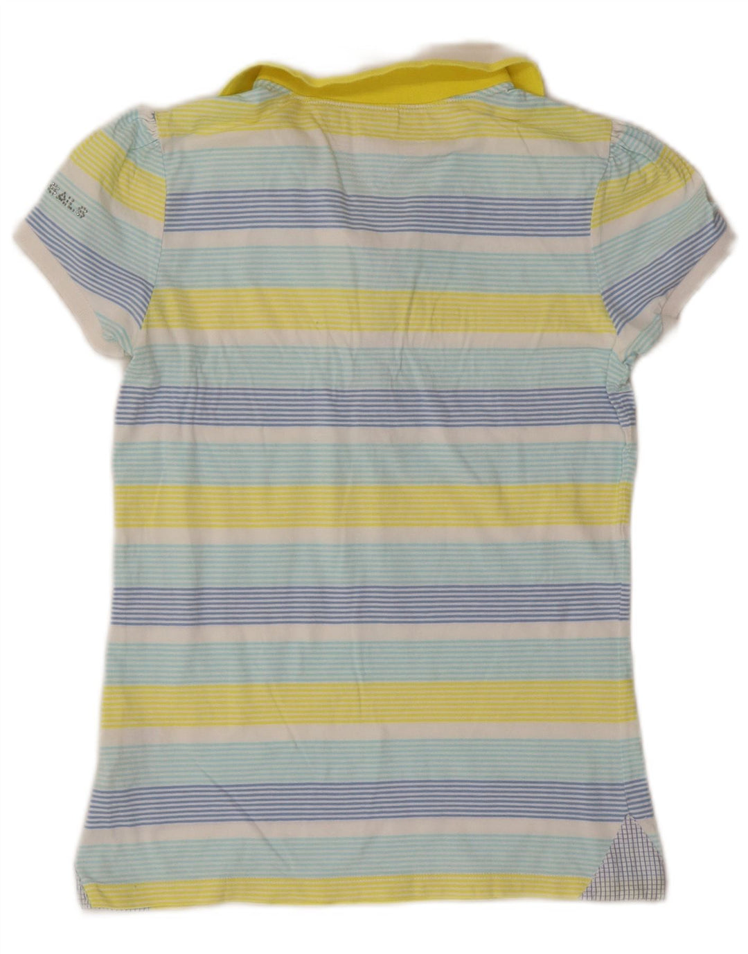 Camisa polo feminina North Sails UK 12 algodão listrado multicolorido médio