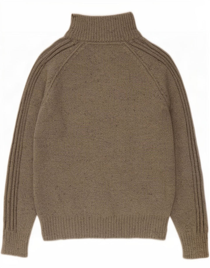 Suéter masculino Marks & Spencer com gola redonda e algodão manchado cinza pequeno