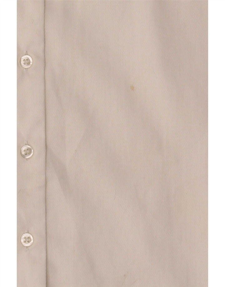Camisa feminina Marks & Spencer Reino Unido 12 algodão branco médio