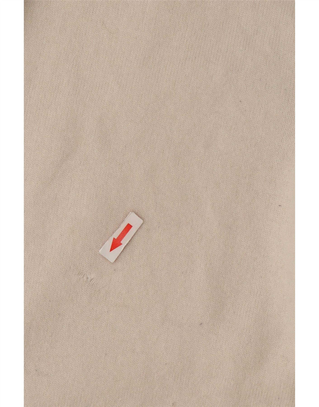 Suéter feminino Massimo Dutti com gola redonda Reino Unido 16 grande lã bege