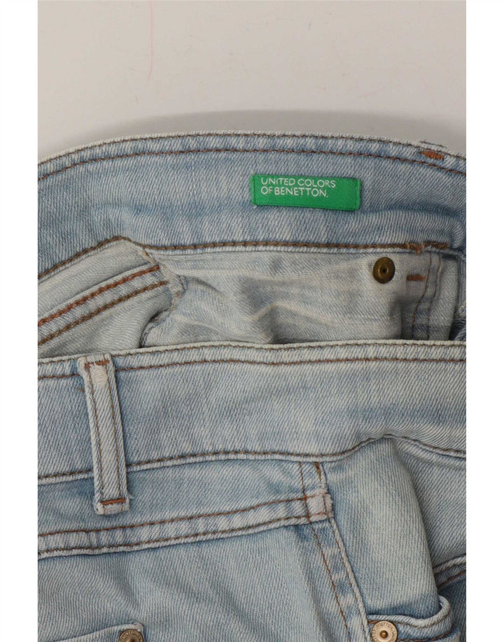 Shorts jeans feminino Benetton W32 grande azul