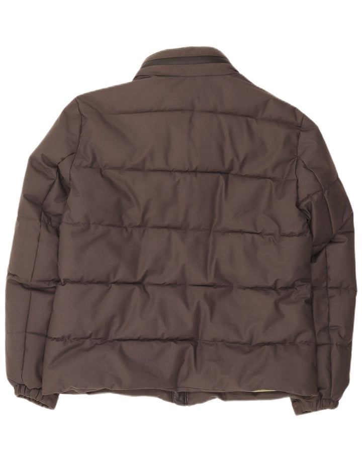 Jaqueta masculina acolchoada com capuz Armata Di Mare UK 40 poliéster cinza grande