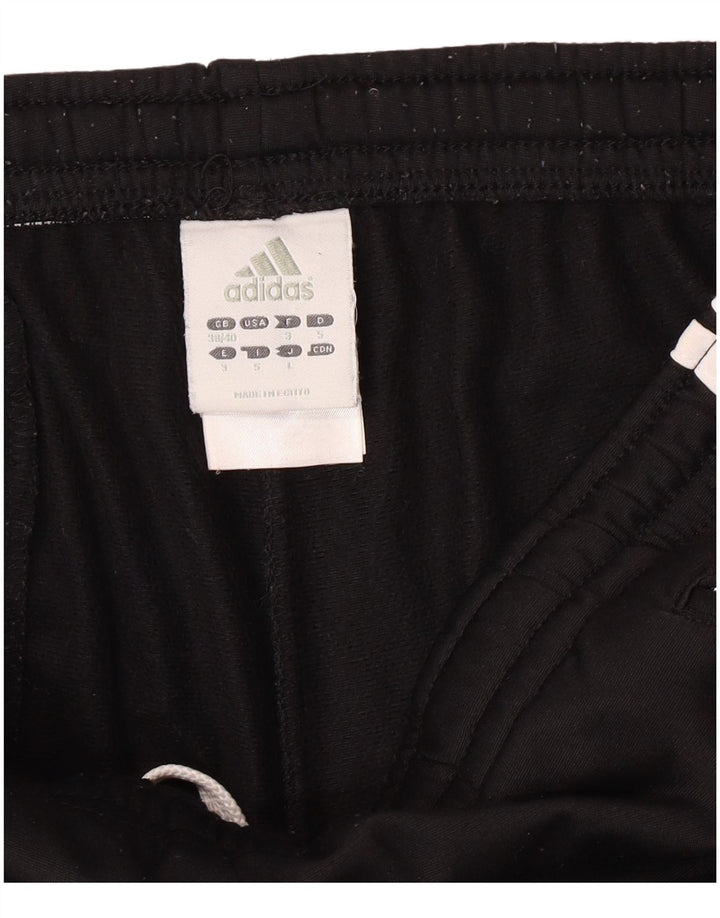 Calça de treino masculina Adidas Joggers UK 38/40 poliéster preto médio
