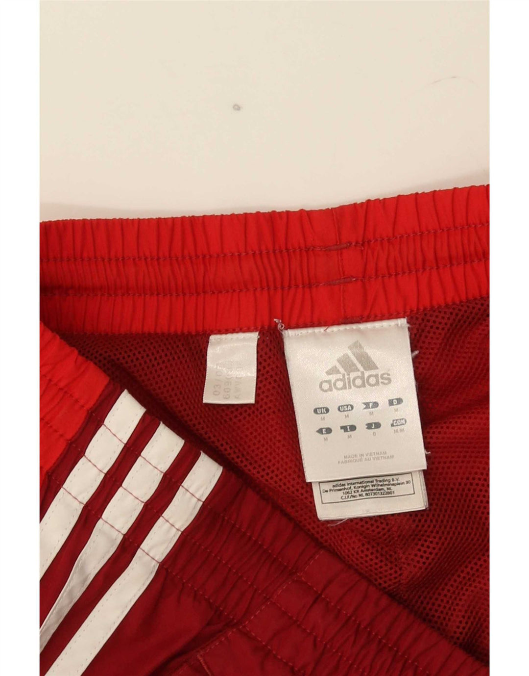 Adidas Mens Treino Calças Joggers Médio Poliéster Vermelho