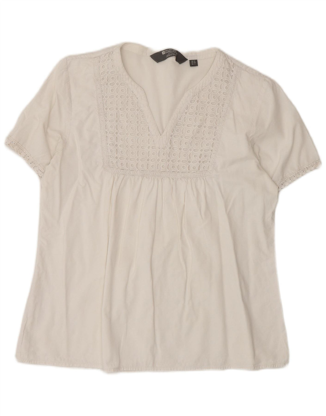 Blusa feminina Mountain Warehouse UK 12 médio branco