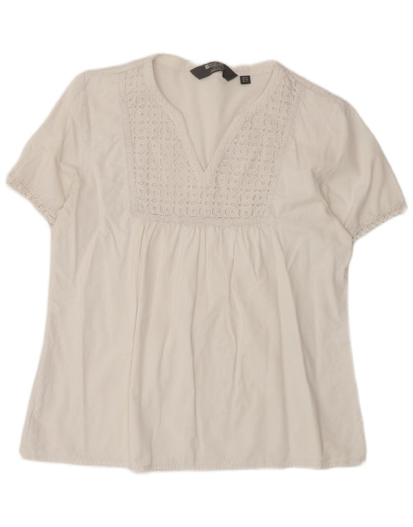 Blusa feminina Mountain Warehouse UK 12 médio branco