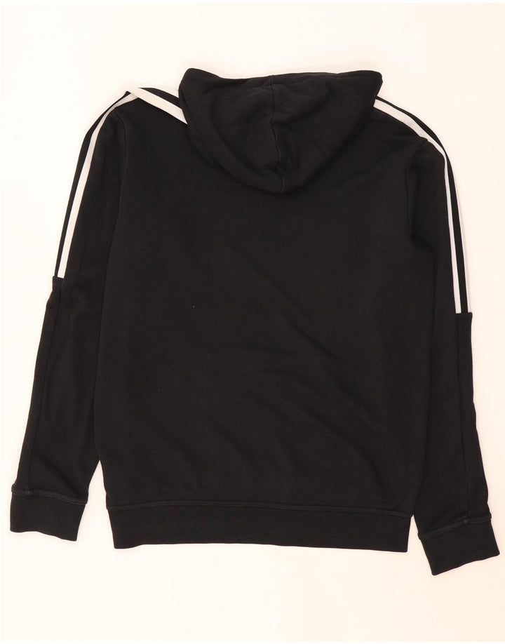 Adidas Mens Hoodie Jumper Médio Algodão Preto