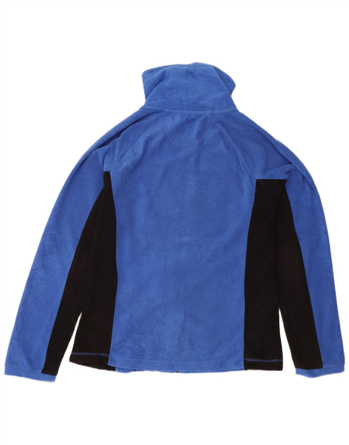 Jaqueta feminina Calvin Klein de lã gráfica UK 14 bloco colorido azul médio