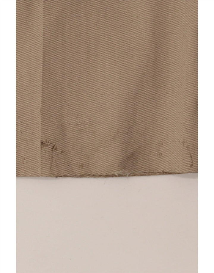 Calça Chino masculina EDDIE BAUER de ajuste relaxado W40 L36 algodão bege