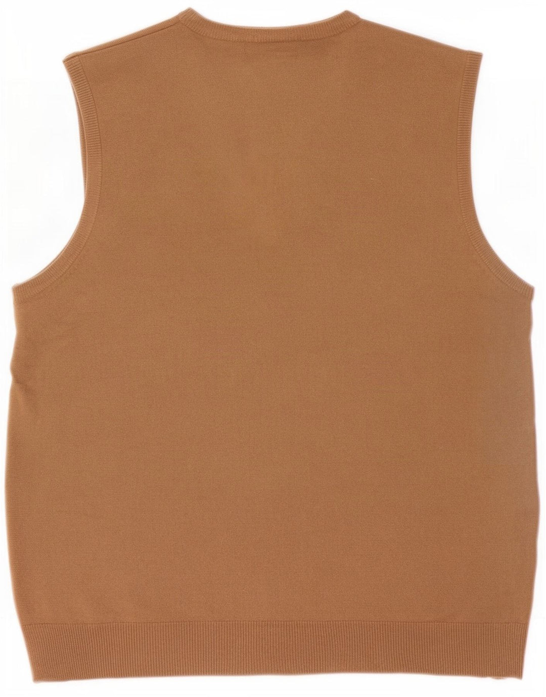 Regata masculina Marks & Spencer Blue Harbor Vest grande acrílico bege
