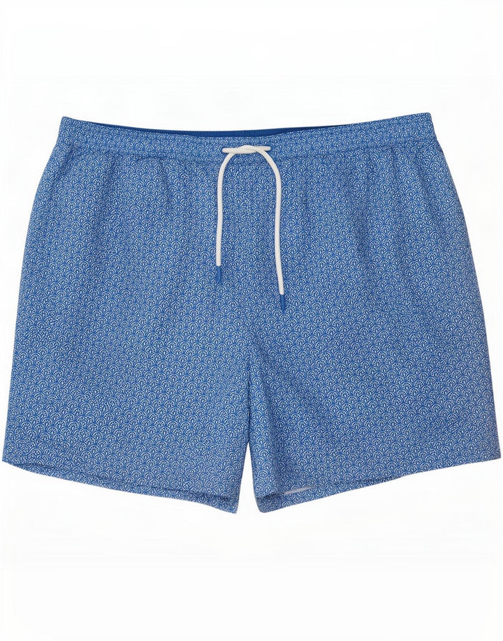 Shorts de natação masculino Marks & Spencer 2XL poliéster floral azul