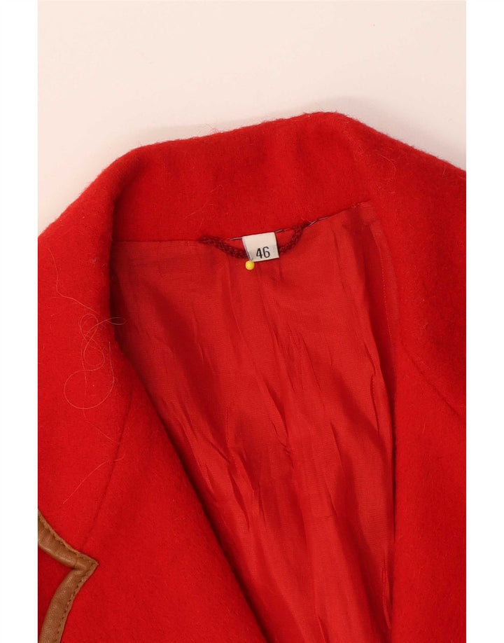 Jaqueta blazer feminina vintage com 2 botões IT 46 grande vermelha