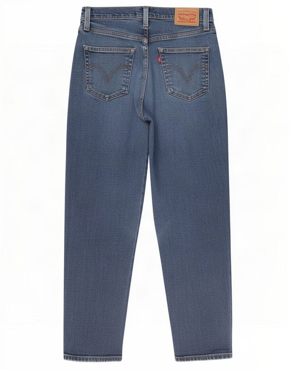 Jeans feminino Levi's Mom cintura alta cônico W27 L27 algodão azul