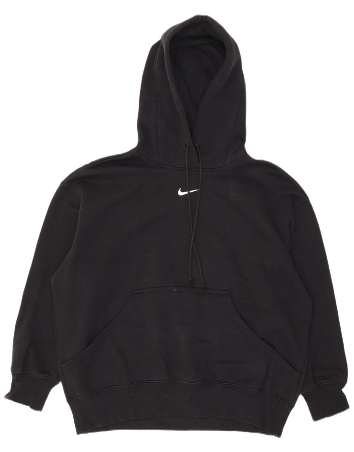 Jumper com capuz Nike masculino oversized pequeno algodão preto