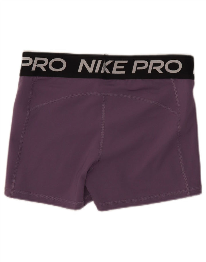 Shorts esportivos femininos Nike Dri Fit Graphic UK 14 grande roxo nylon