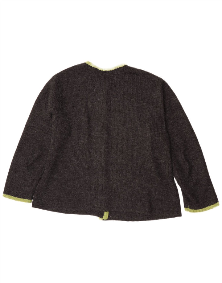 Suéter cardigã feminino Dralon IT 44 cinza médio